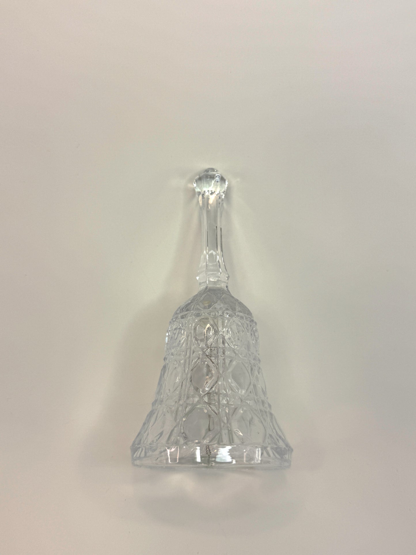 Campana Decorativa de Vidrio Tallado Vintage 3"