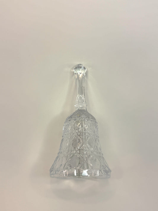 Campana Decorativa de Vidrio Tallado Vintage 3"