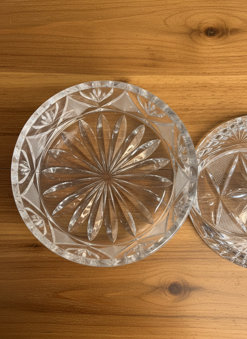 Dulcera de Cristal tallado con tapa