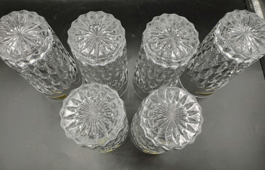 Set de 6 vasos Royal Crystal Rock Sogno de cristal italiano, diseñados para alta durabilidad y claridad excepcional.