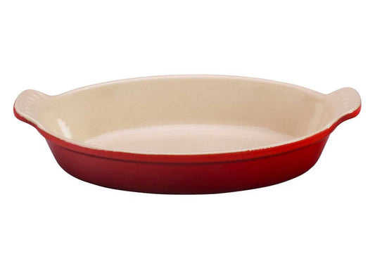 Fuente ovalada tipo “au gratin” de la colección Heritage de Le Creuset.