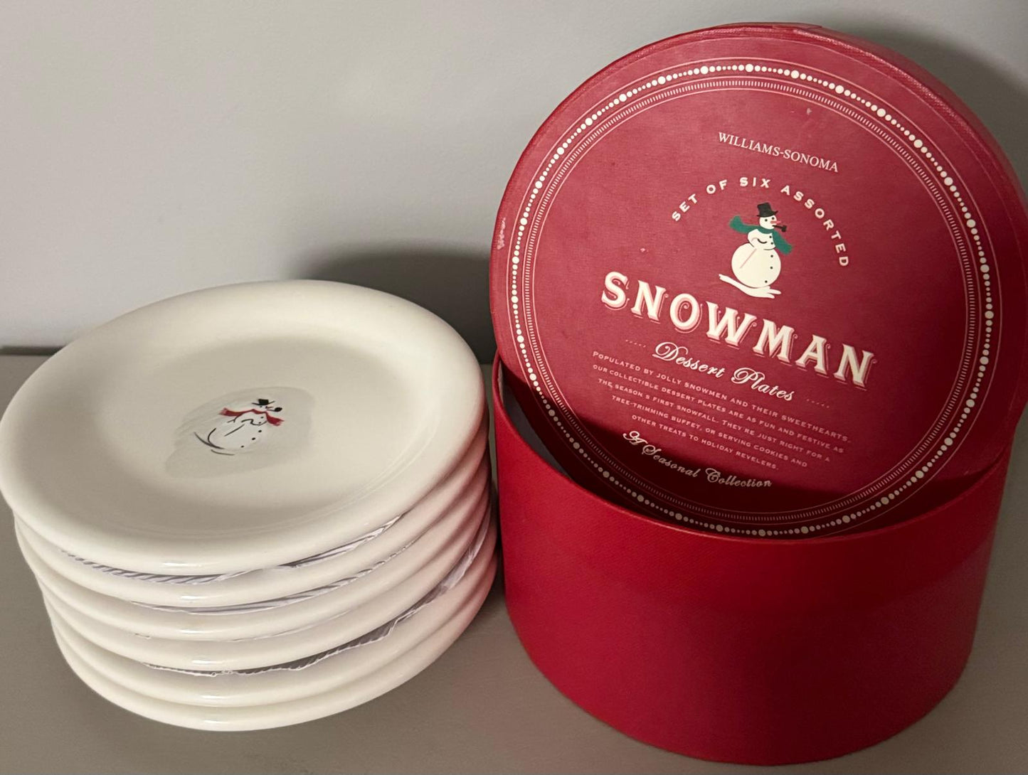 Set de 6 porcelanas navideñas Williams Sonoma