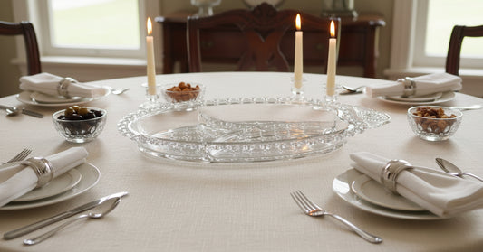 Bandeja Vintage de Cristal Prensado