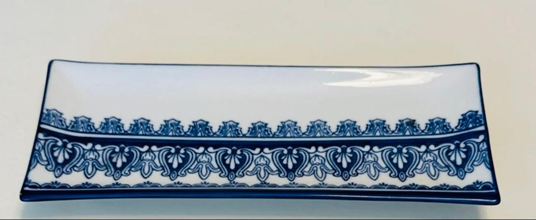 Azafate Rectangular cerámica diseño de bombay