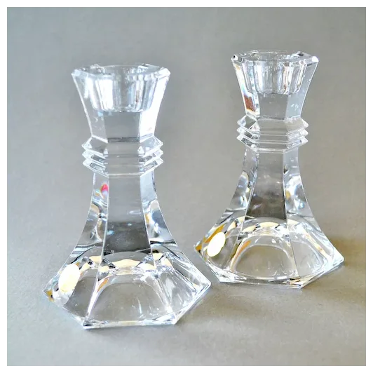 Towle Lead Crystal Candle Holders 24% Austria