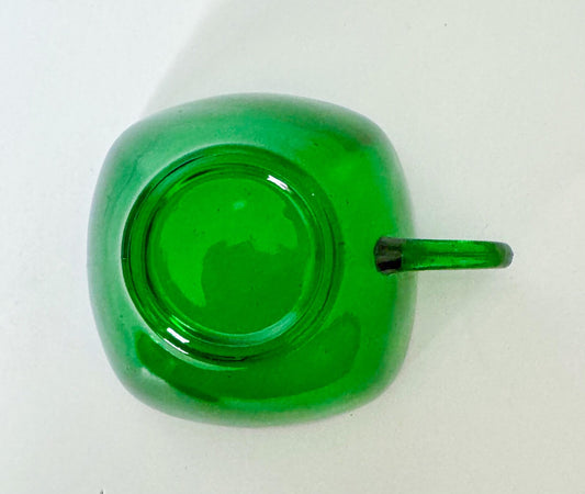 Taza de Café Vintage de Anchor Hocking en Verde Bosque