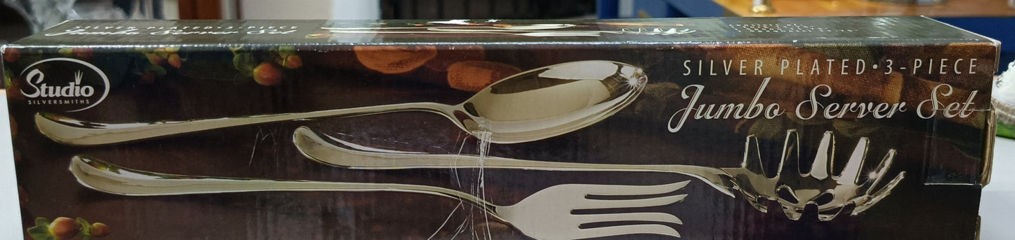 Studio Silversmiths Set Jumbo Plateado (3 piezas)