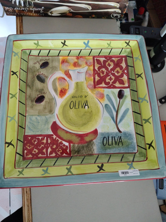 Plato de olivos