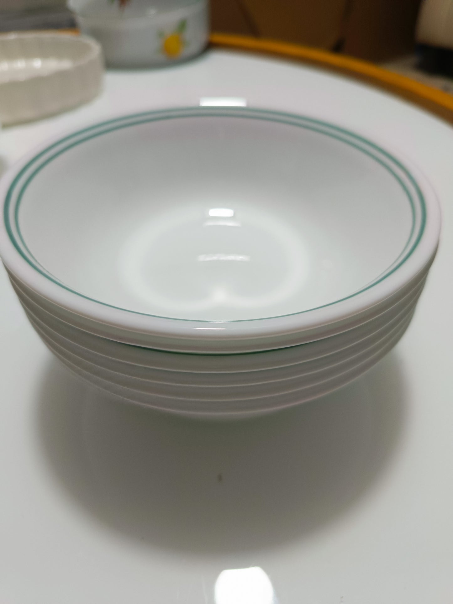 Bowl líneas verdes Corning Ware