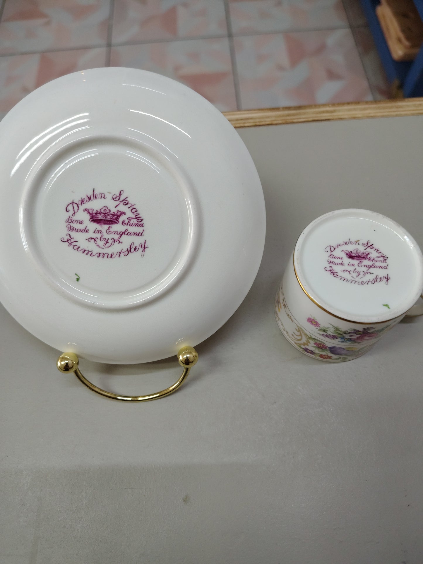 Taza y porcelana de colección/Englad