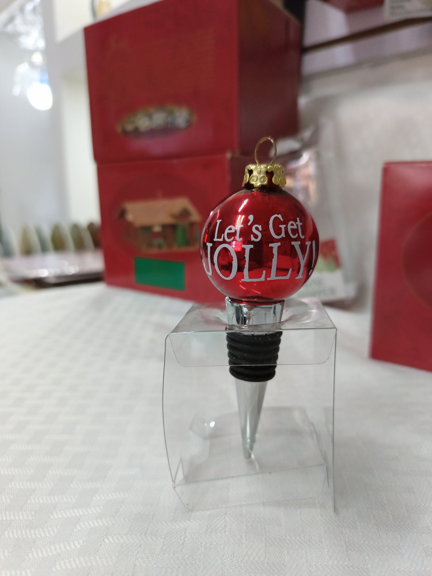 Tapón decorativo Navidadeño para botella de vino