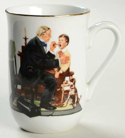 Tazas o Posillos Norman Rockwell "Memories" Vintage