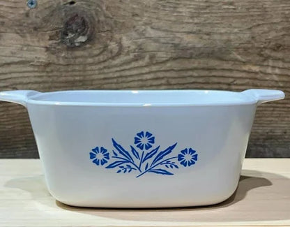 Cacerola Vintage CorningWare con patrón Cornflower Blue