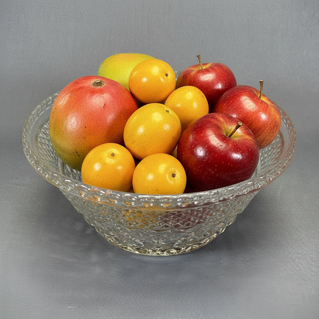 Tazón de vidrio prensado de la colección Wexford de Anchor Hocking.