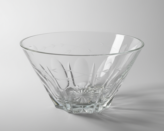 Tazon  o bowl de Cristal de Plomo – Princess House Heritage (Vintage)