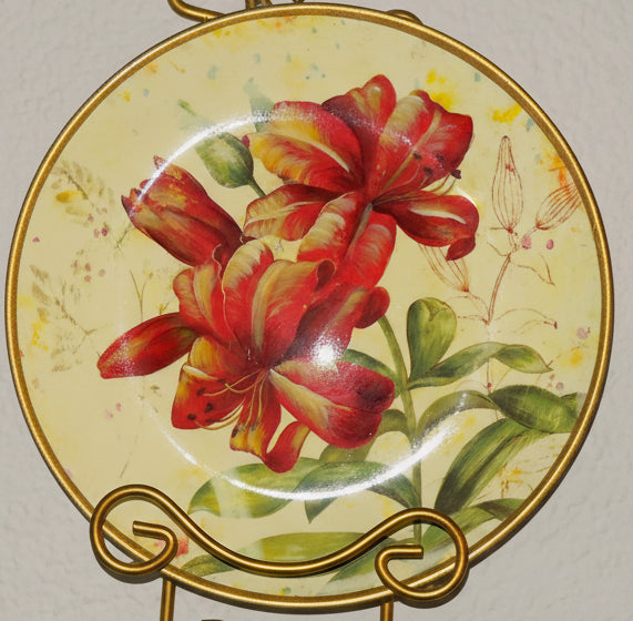 Plato decorativo pintado a mano