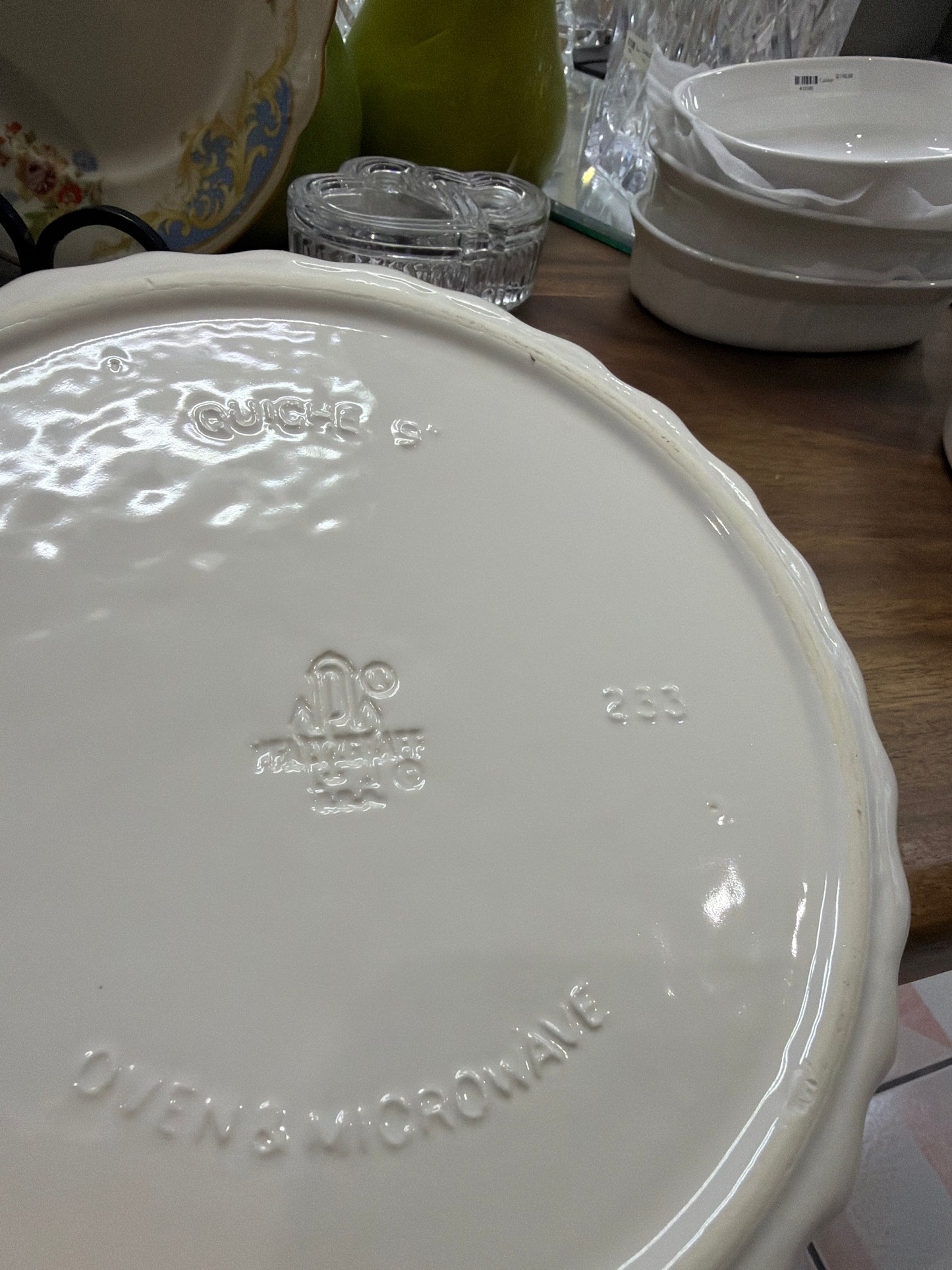 Molde para quiche vintage Pfaltzgraff, modelo 233, de 23 cm de diámetro