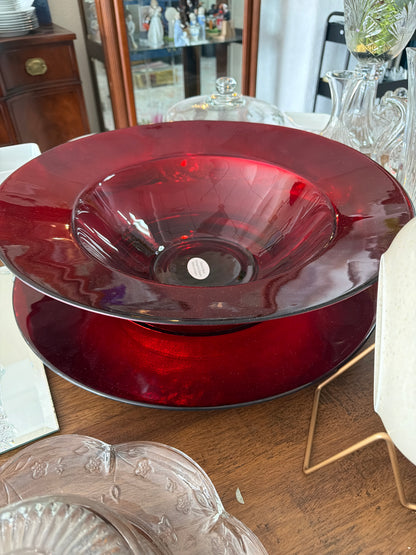Bowl y plato decorativo