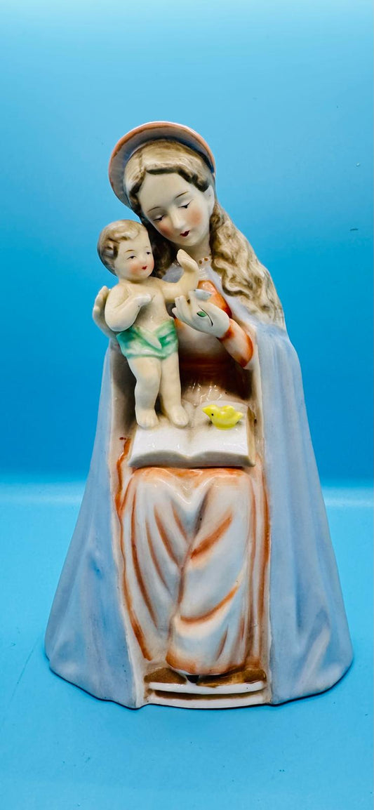 Figura de colección en porcelana Virgen