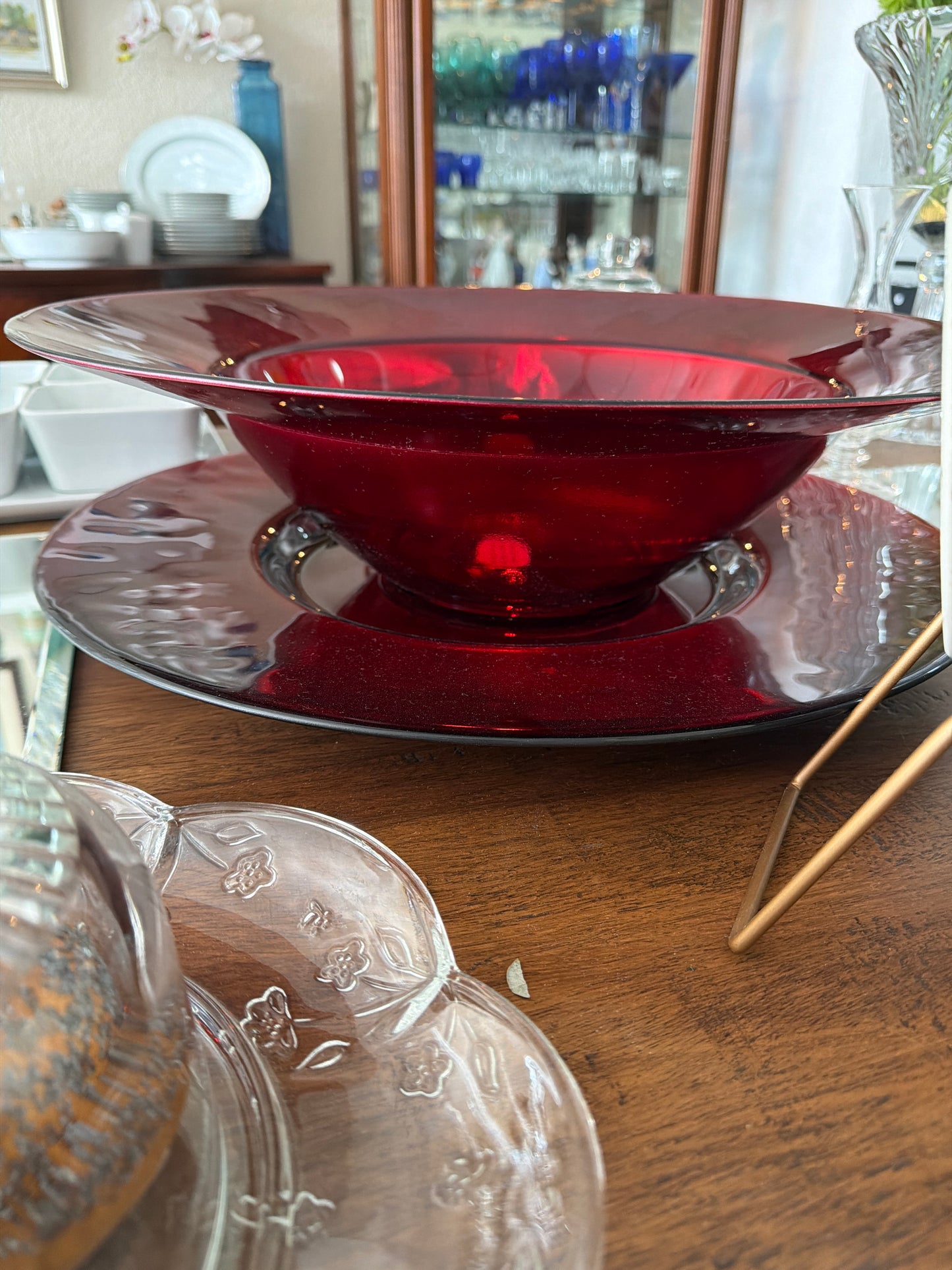Bowl y plato decorativo
