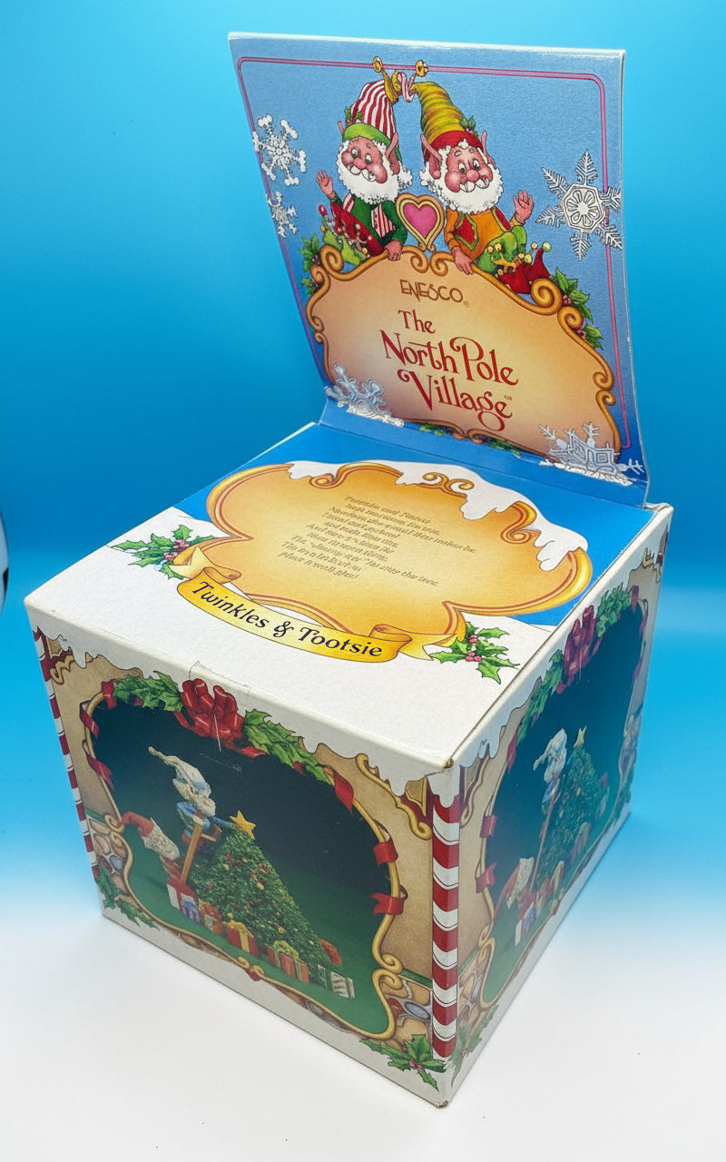Enesco The North Pole Village - Figurita Twinkles y Tootsie