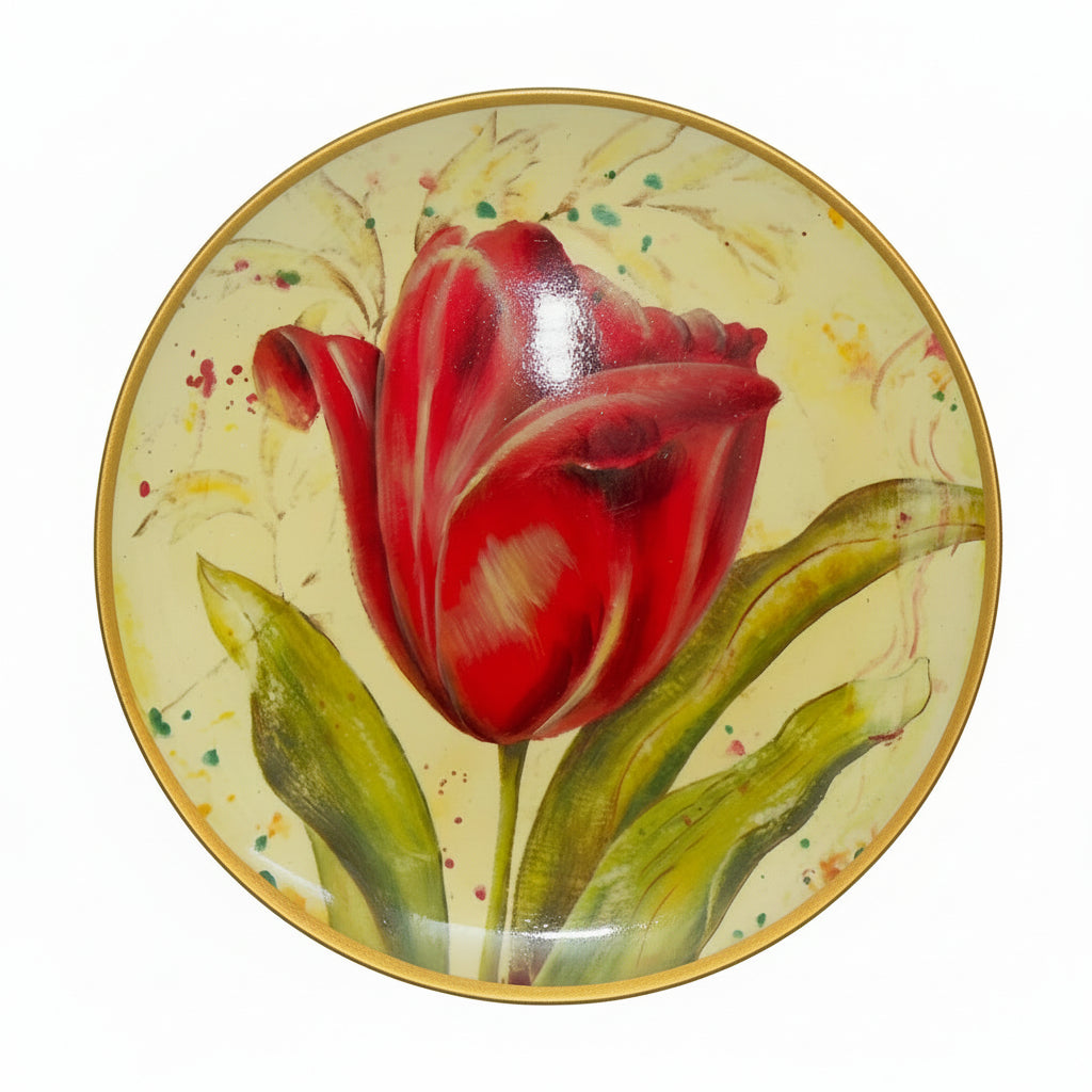Plato decorativo pintado a mano