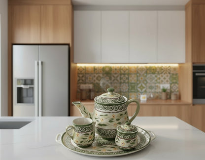 Juego de Té Pintado a Mano