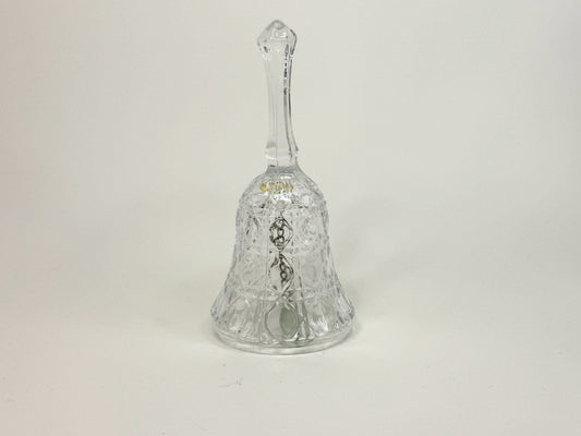 Campana Decorativa de Vidrio Tallado Vintage 3"