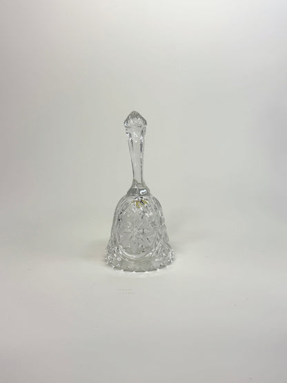 Campana de Vidrio Tallado con Motivos Florales 3"