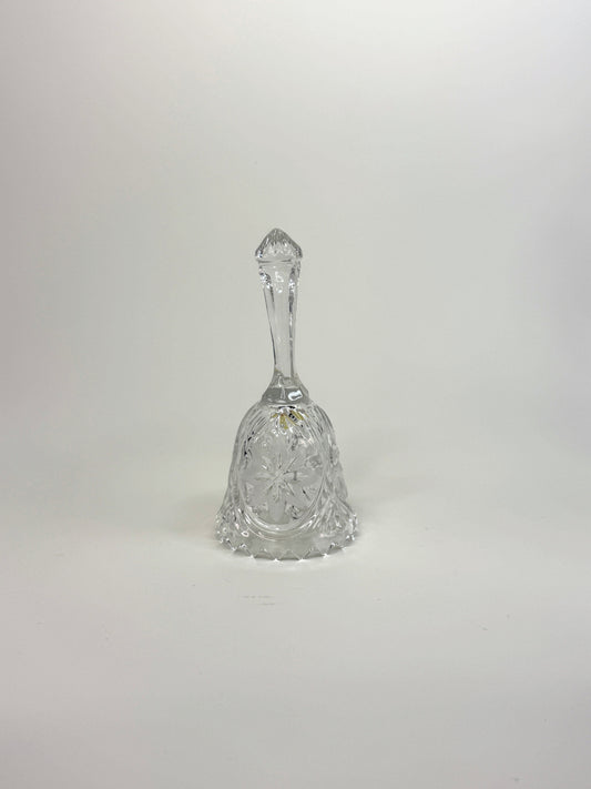 Campana de Vidrio Tallado con Motivos Florales 3"