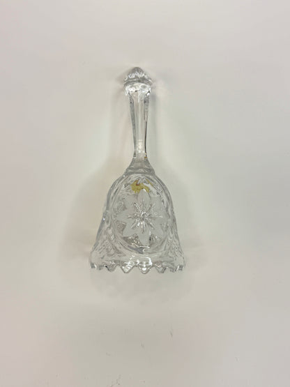 Campana de Vidrio Tallado con Motivos Florales 3"