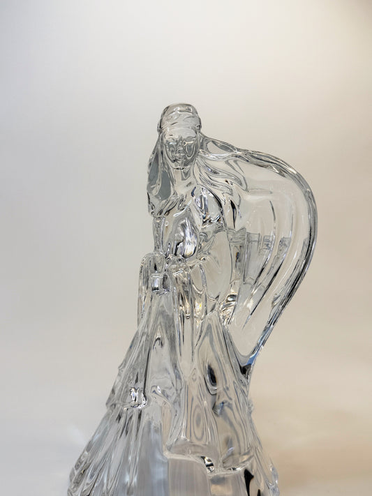 Figura de Ángel de Vidrio Transparente