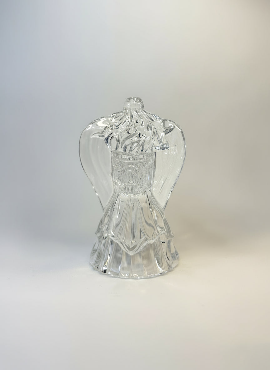 Figura de Ángel de Vidrio Transparente
