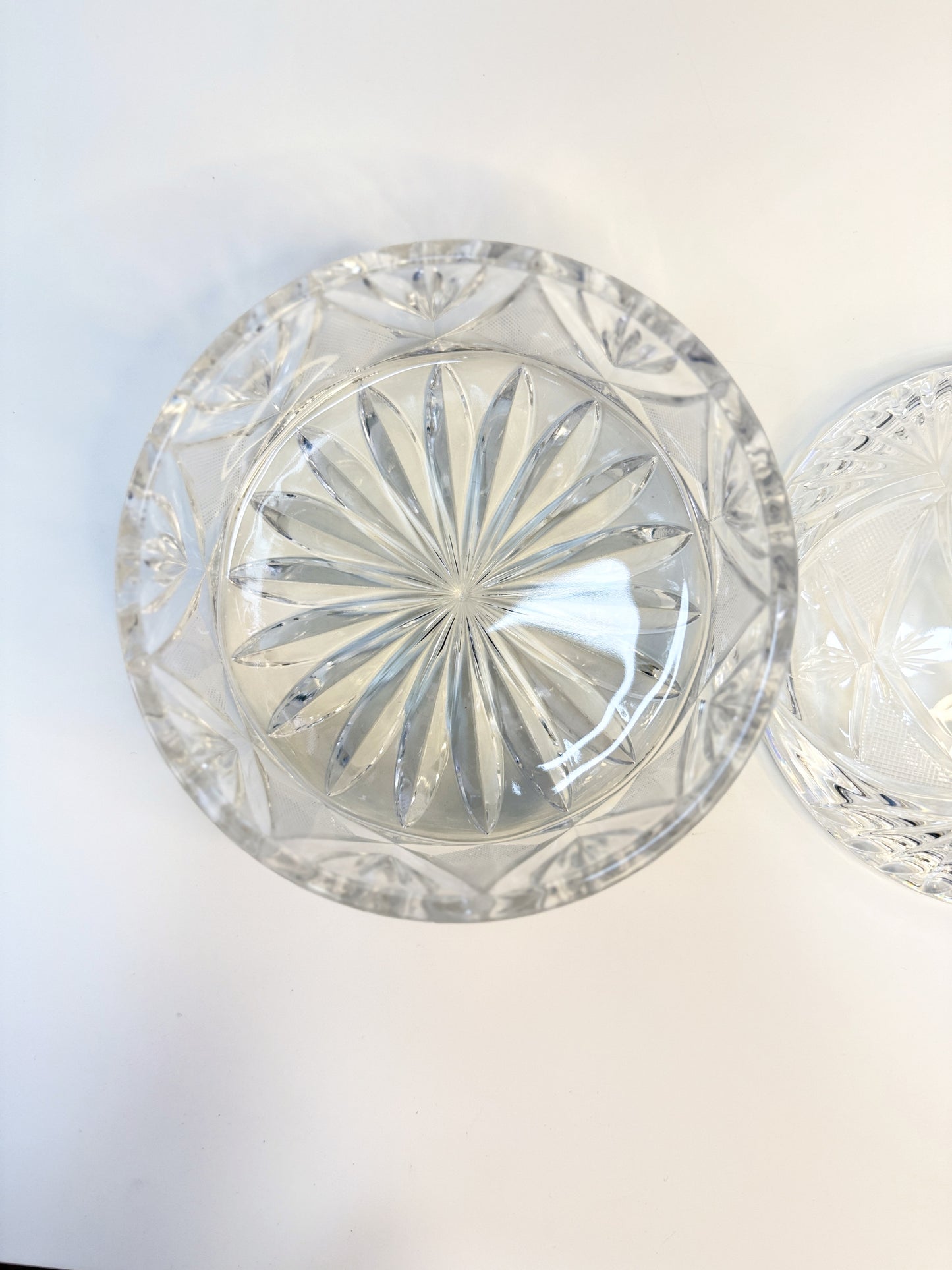 Dulcera de Cristal tallado con tapa