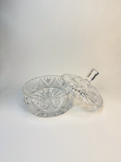 Dulcera de Cristal tallado con tapa