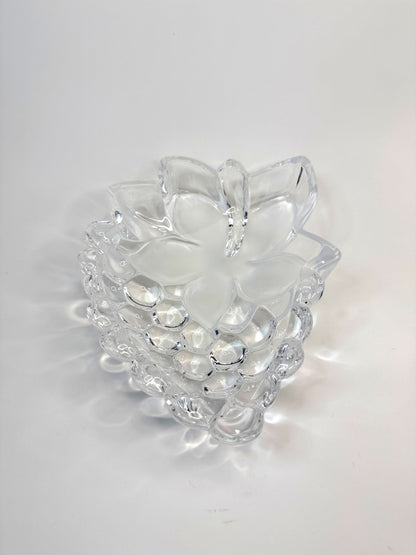 Figura Decorativa de Vidrio en Forma de Uva