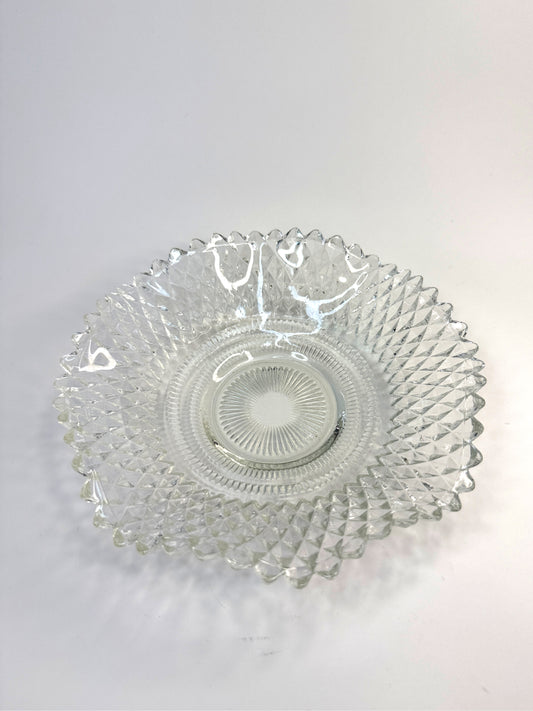 Plato de Vidrio Decorativo Vintage