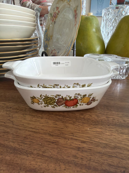 Vintage Corning Ware Spice of Life Individual Casseroles - P-41-B - 1 1/3 cup