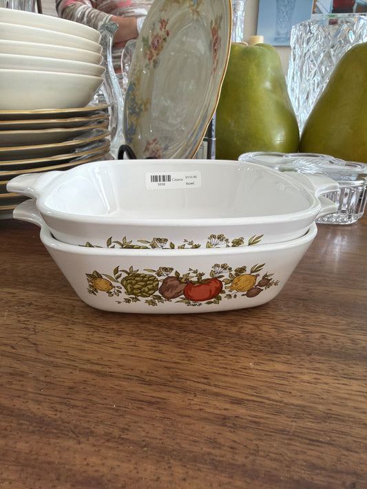Vintage Corning Ware Spice of Life Individual Casseroles - P-41-B - 1 1/3 cup