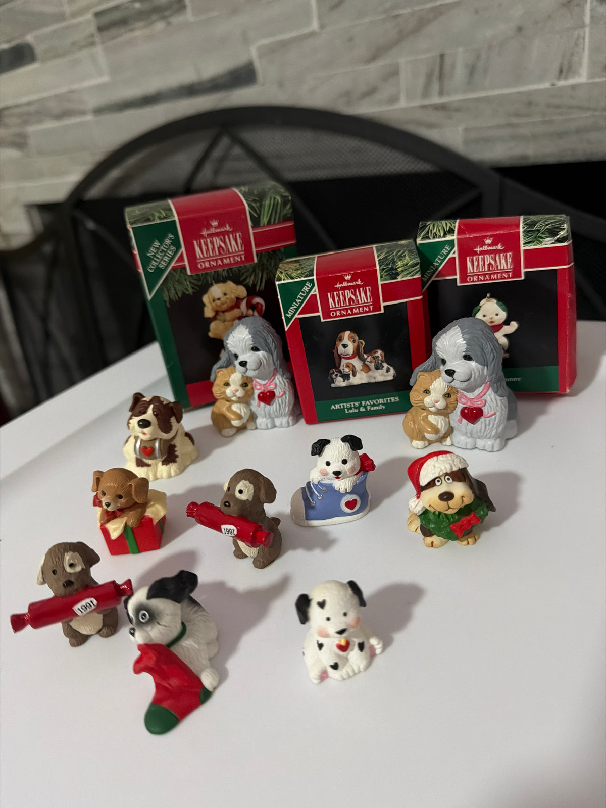 Figuras vintage de PERRITOS  Merry Miniatures de los años 90.  (Precio por unidad)