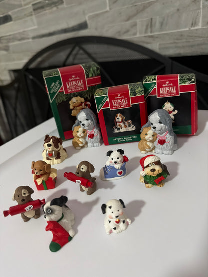 Figuras vintage de PERRITOS  Merry Miniatures de los años 90.  (Precio por unidad)
