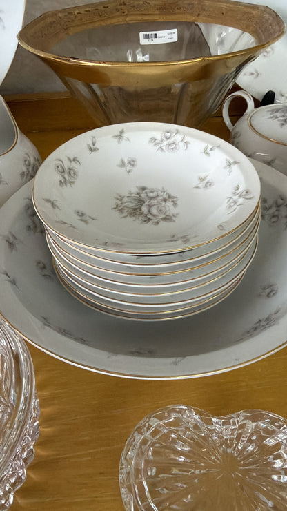 Vajilla vintage Meito Fine China “Brocade” – 54 piezas (8 personas)