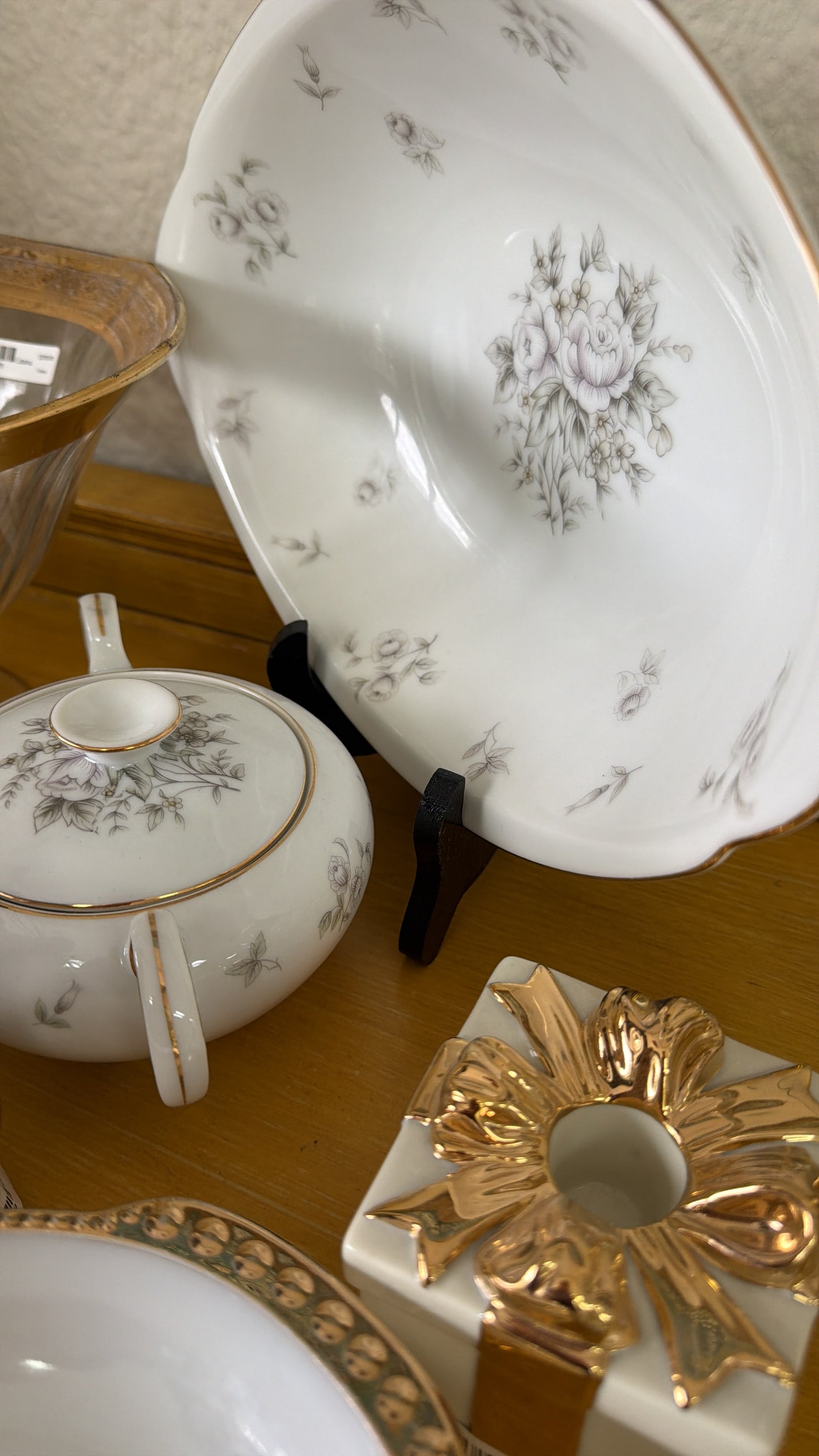 Vajilla vintage Meito Fine China “Brocade” – 54 piezas (8 personas)