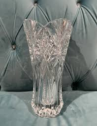 Florero Vincennes de cristal con 24% de plomo, elaborado por JG Durand en Arques, Francia.