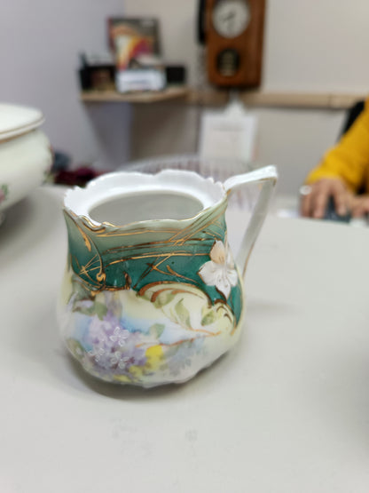 Azucarera antigua de porcelana