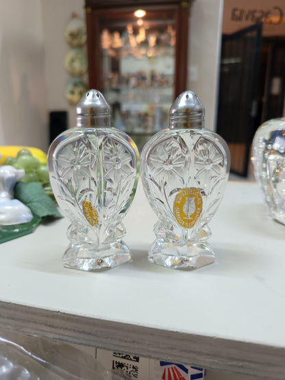 Juego de Salero y Pimentero en Cristal Alemán