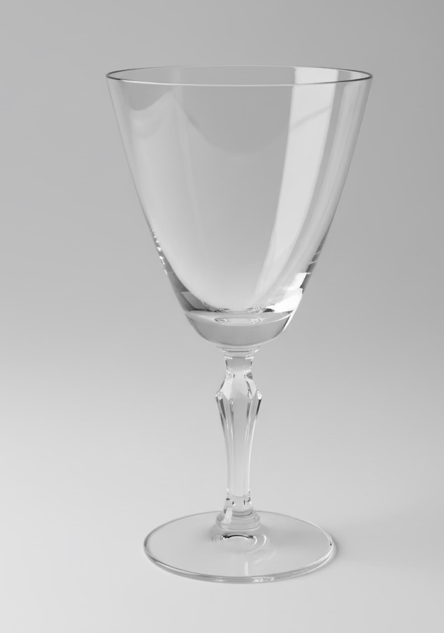 Copas Fostoria Engagement con Borde de Platino - Cristal Vintage