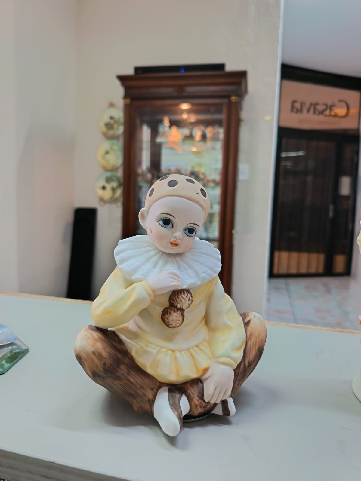 Harlequin Musical Mann Porcelana Esmaltada
