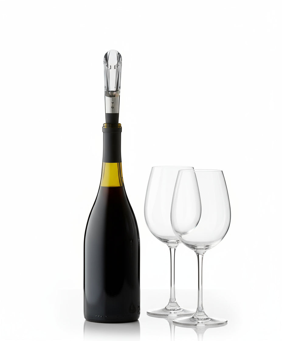 Rabbit - Set para vino que incluye aireador y sellador. Mejora el sabor y conserva la frescura de vinos y champañas. Ideal para uso personal o como regalo.