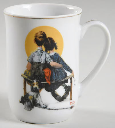 Tazas o Posillos Norman Rockwell "Memories" Vintage